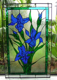 Dekorativinis vitražas Irisai